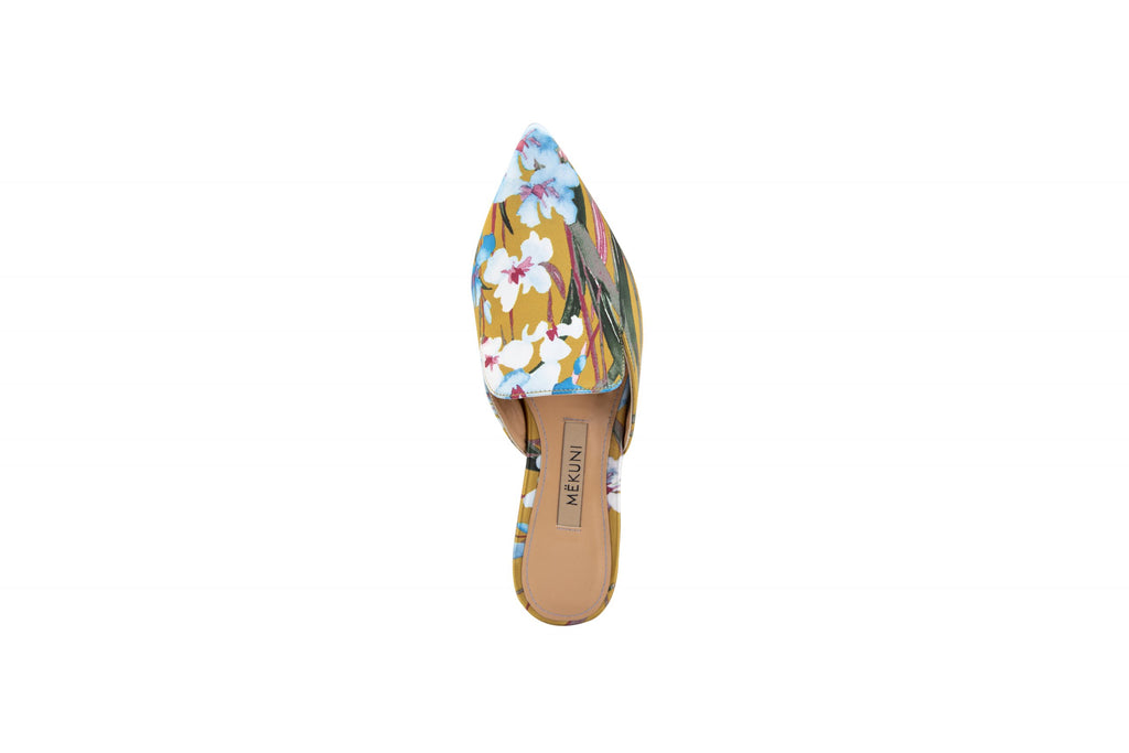 MAIA ESTAMPADO FLOR BASE MOSTAZA